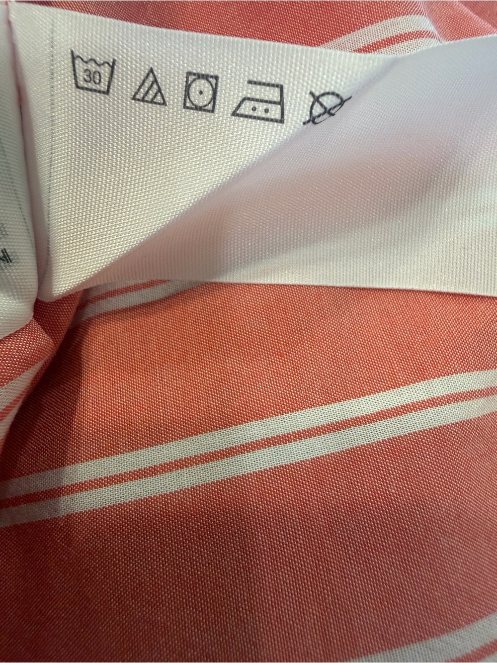 Abercrombie & Fitch Pink & White Striped Button Short Sleeve Shirt Size Small - Picture 9 of 9